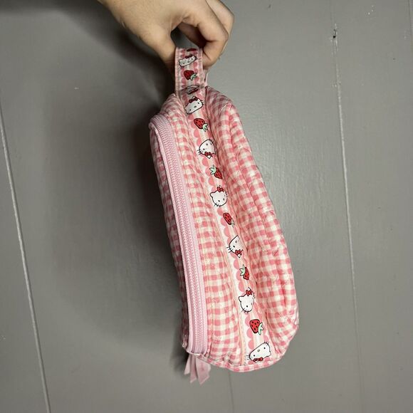 Vera Bradley Sanrio Hello Kitty Gingham Pink Lay Flat Lunch Bag Box New 2023 - Picture 6 of 6